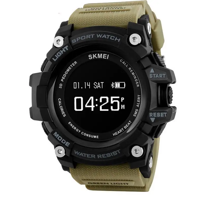 

Smart Watch Men Heart Rate Sport Watches Bluetooth Pedometer Calorie Digital Wristwatch