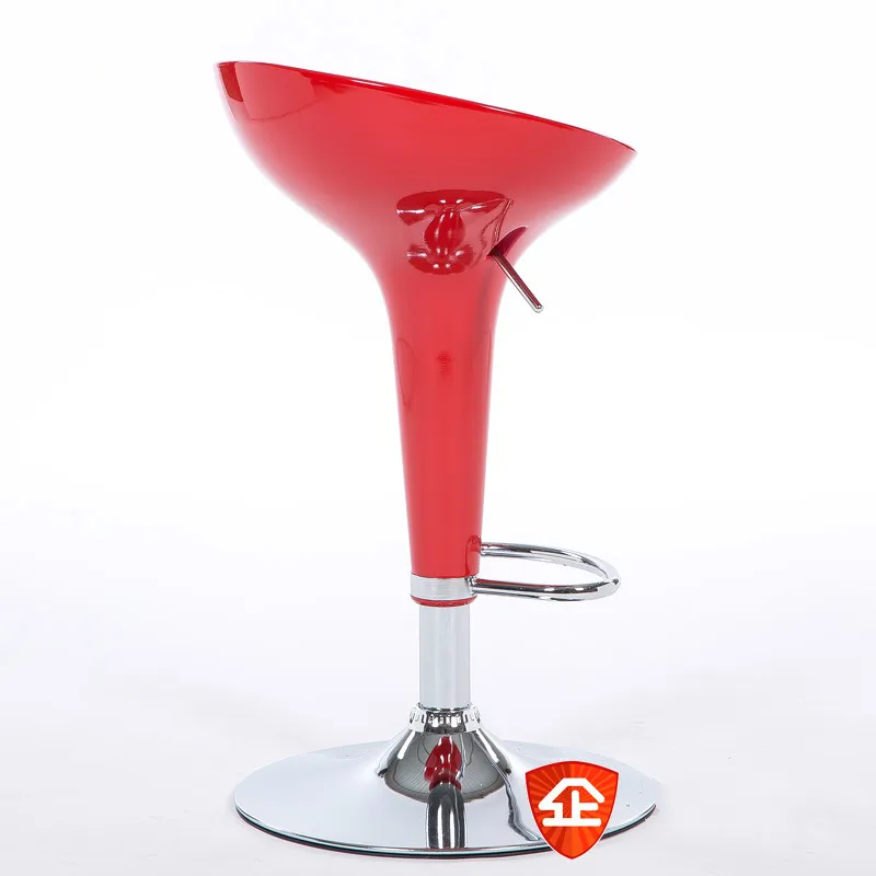 Lifting Swivel Bar Counter Chair with Footrest Simple Ergonomic Rotating Adjustable Height Bar Stool Stainless Steel Stent