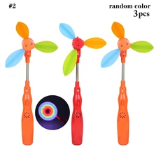 Детский Pinwheel Креативный светодиодный светящийся Забавный ветрогенератор ветряной Спиннер вечерние блага
