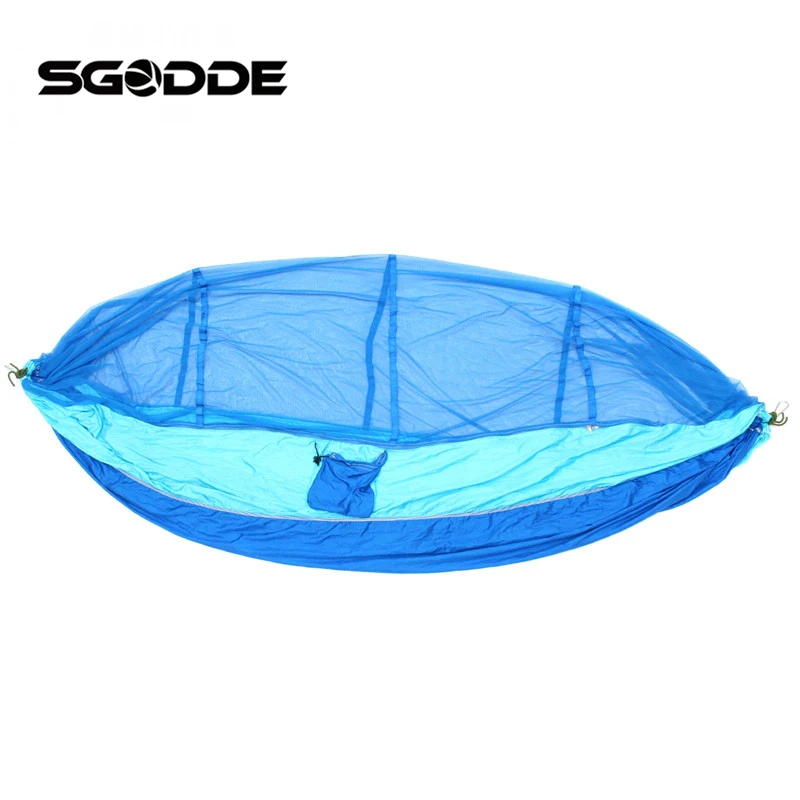 

SGODDE New Portable Travel Camping Jungle Outdoor Hammock Hanging Bed + Mosquito Net Very Convenient