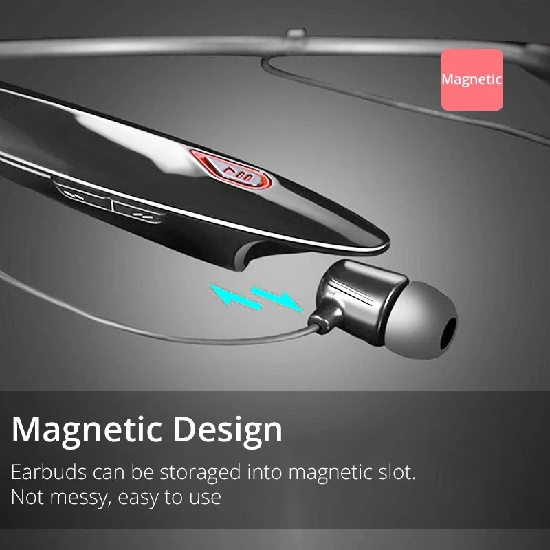 EARDECO Large Capacity Battery Handsfree Sport Wireless Headphones Wireless Earphones Bluetooth Earphone Headset with Mic Stereo 6