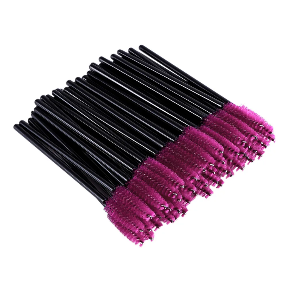 

50pcs/Lot Makeup Brush Pink Synthetic Fiber One-Off Disposable Eyelash Mascara Applicator Wand Feminine Hygiene Product