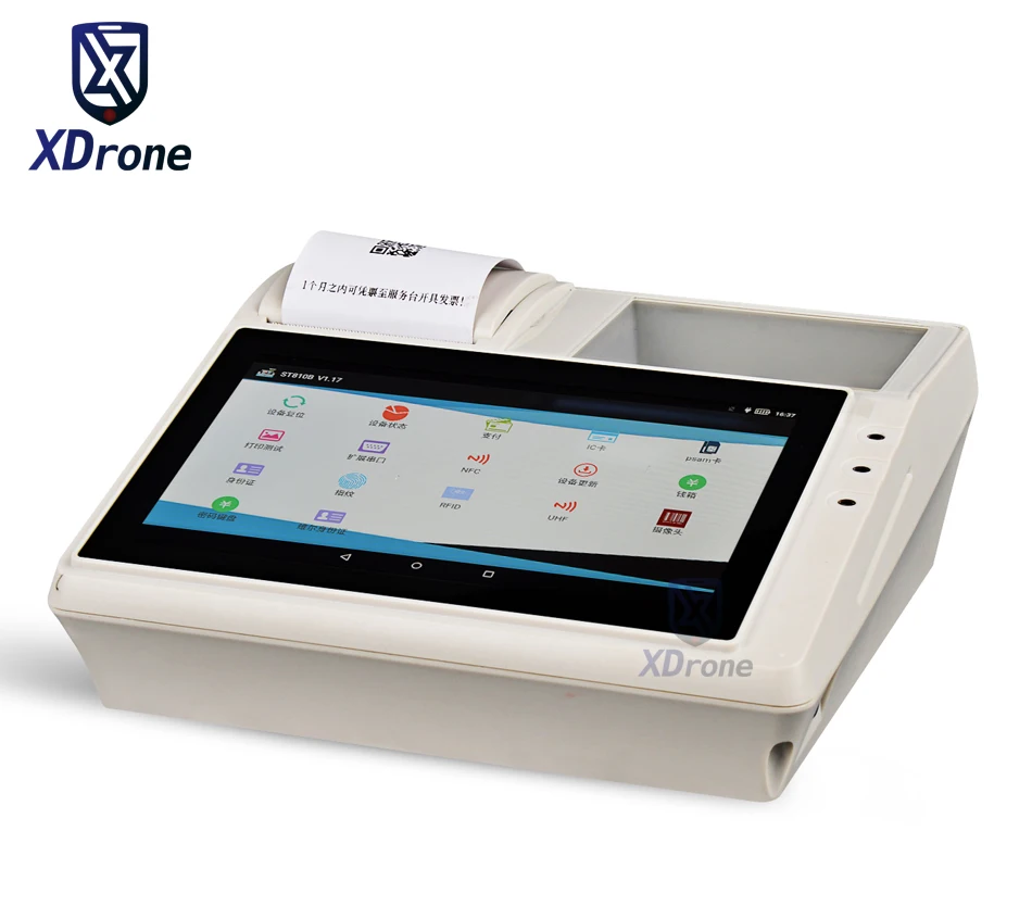 

Original KT807 7" Android Tablet PC Pos Smart Terminal with 58mm Receipt Printer payment Fingerprint NFC Barcode Scanner RS232