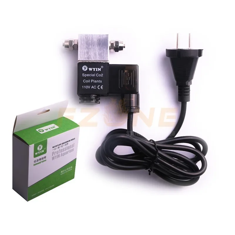 Wyin 110-220 V низшее Температура DIY CO2 аквариум Магнитный Соленоидный клапан