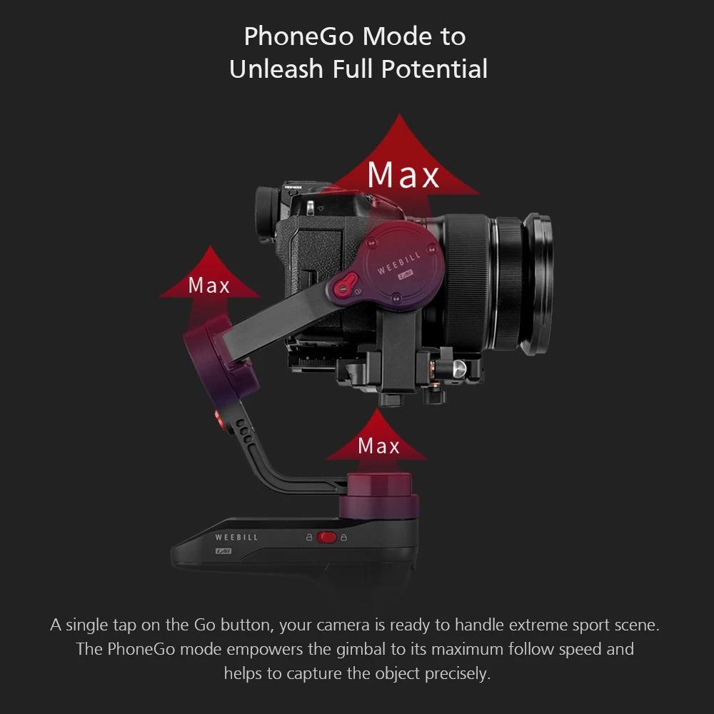 Zhiyun weeball Lab 3 осевой Ручной Стабилизатор стабилизатор Анти дрожание угол для Sony A7