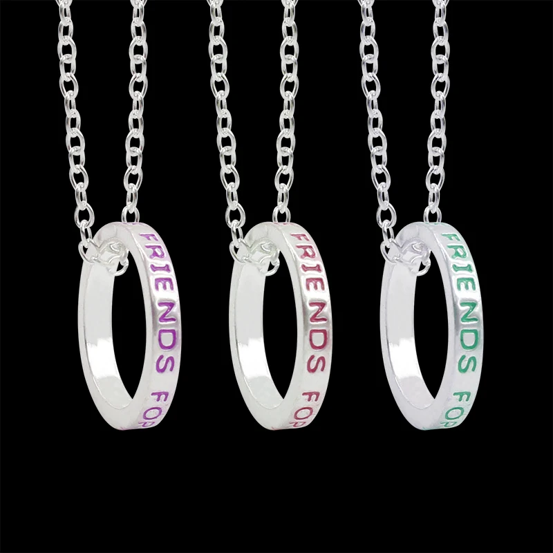 Ожерелье BFF forever good friend 3 шт./компл. из металлического сплава Темпераментная
