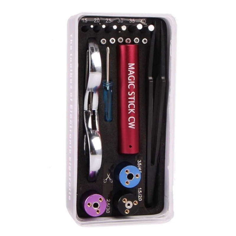 

New Magic Stick CW Coiling Kit 6 Size in 1 Coil Jig Coiler Heating Wire Wick Tool For DIY RDA RBA Atomizer 1.5/2.0/2.5/3.0/3.5