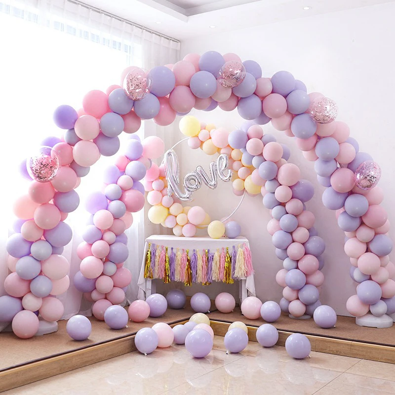 

Balloon 5 pieces Macaroon color Decoration Wedding room Double layer Latex 10 inch Thickening Arrangement birthday party