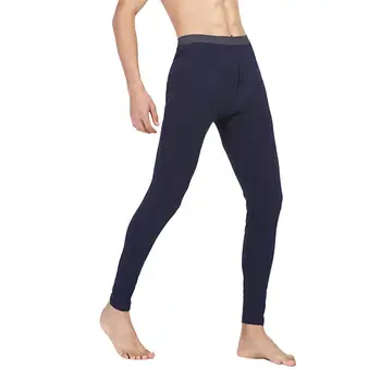 

Men Thermal Underwear Bottom Meggings Auttmn Winter Skin-friendly Cotton Thermal Pants Stretchy Leggings Long Johns Trousers