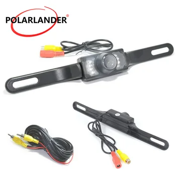 

Waterproof Car License Plate Frame Rear View Camera Vehicle reverse parking camera 120 degree 7 LED Night Vision