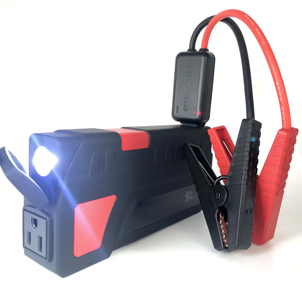 1000A Car Jump Starter Battery Pack 85W Portable Generator Power Station Home Camping Emergency Power Supply 110V 220V AC DC 12V