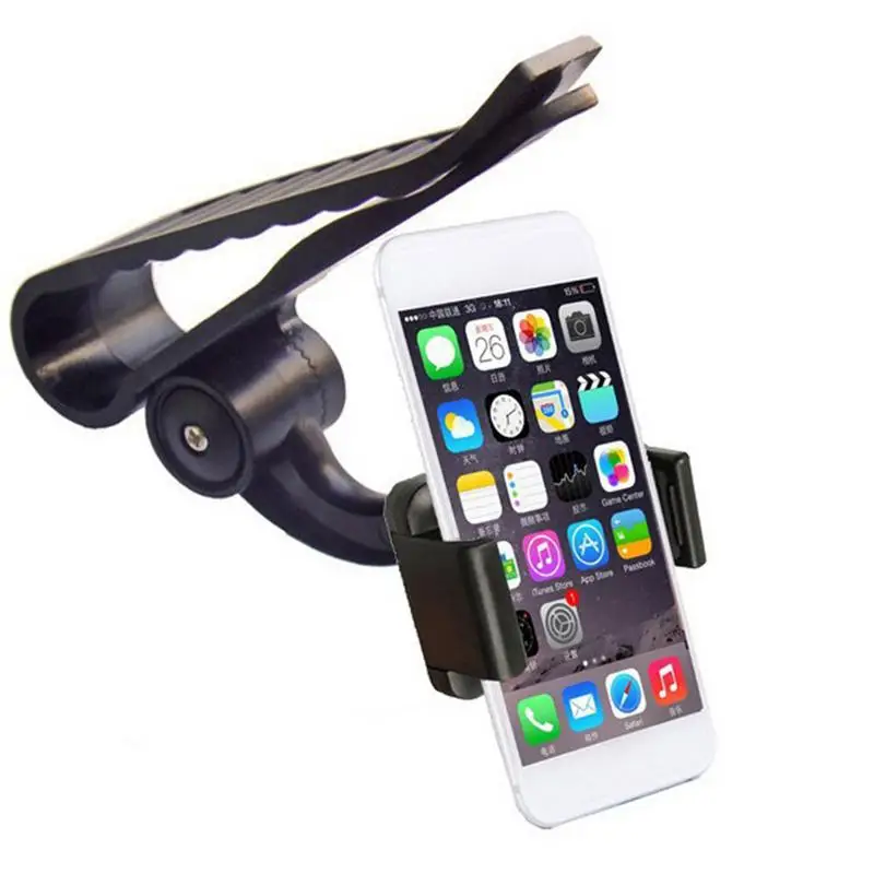 

Black Car Sun Visor Mobile Phone Navigation Holder Fixed Phone Adjustable Navigation Frame Buckle Type Auto Interior Stand