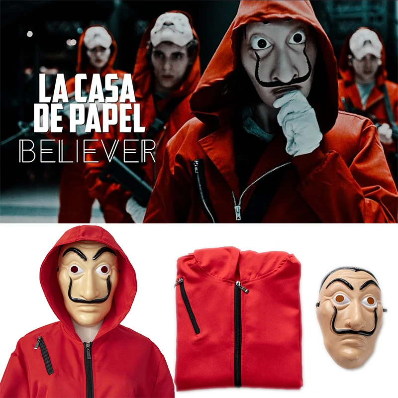 Unisex For La casa de papel Season Kid Adult Jumpsui Money Heist Cosplay Costume