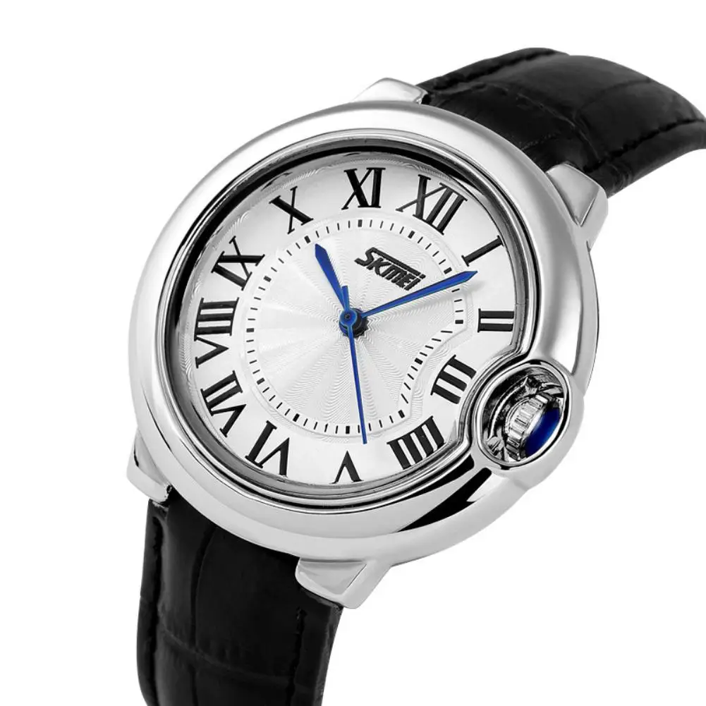 

Fashion Roman Numerals Analog Display Quartz Movement Unisex Couple Wrist Watch