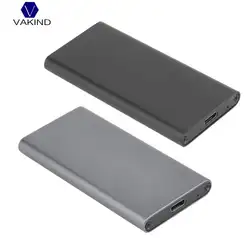 VAKIND 10 Гбит/с mSATA SSD для USB 3,1 type-C конвертер корпус портативный жесткий диск Корпус ssd жесткий диск чехлы