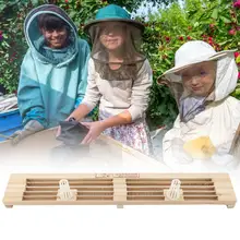 Садовое оборудование для пчеловодов пыльца ловушка с отверстием и 2 размера деревянная пыльца ловушка пчеловодство оборудование