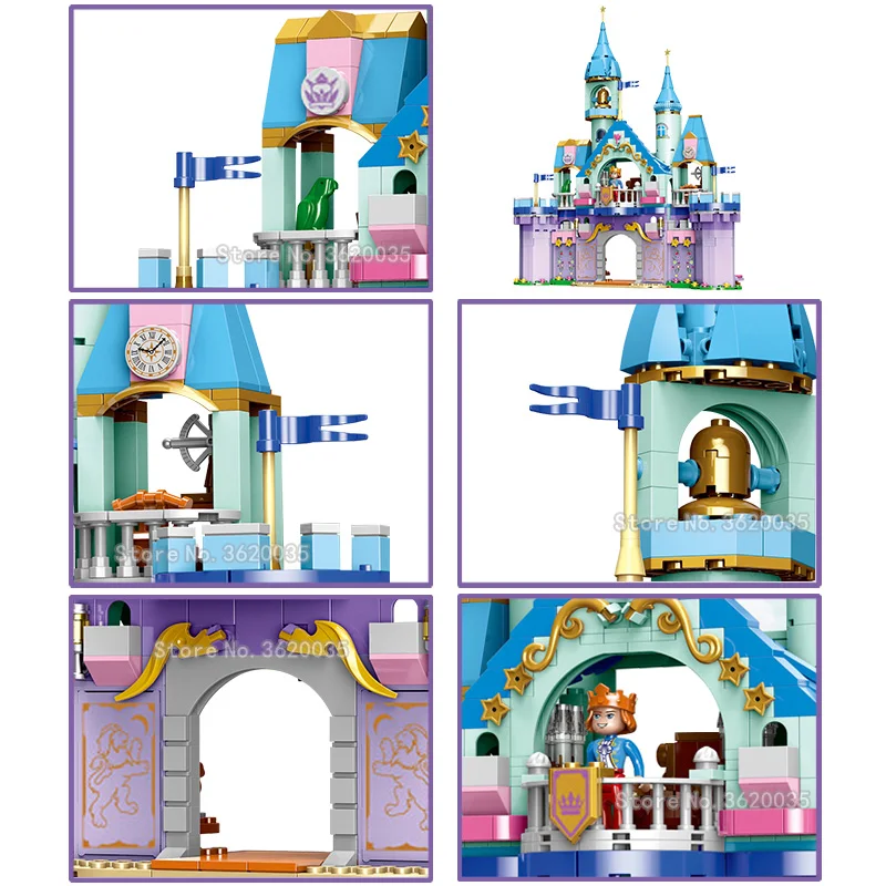 Princess Prince Castle Series Girl Building Blocks Castle Figures Friend Suit Gift For Girl Birthday Present Toys With LEGOingly