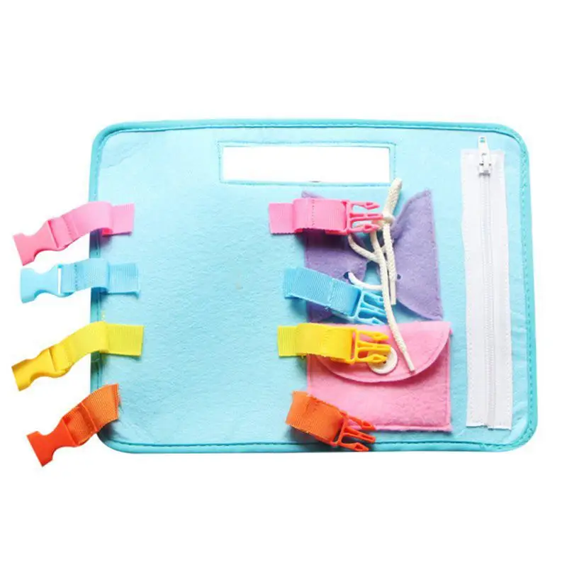 

Children's Early Education Puzzle Buckle Toy Kindergarten Toddler Felt Zip Button Buckle Early Learning Basic Life Skills Toy