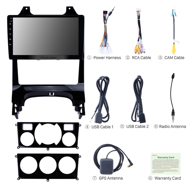 Top Seicane for 2009-2012 Peugeot 3008  Android 8.1 9 inch Car Multimedia Player with GPS Navi support DVR Backup Camera WIFI-OBDII 3