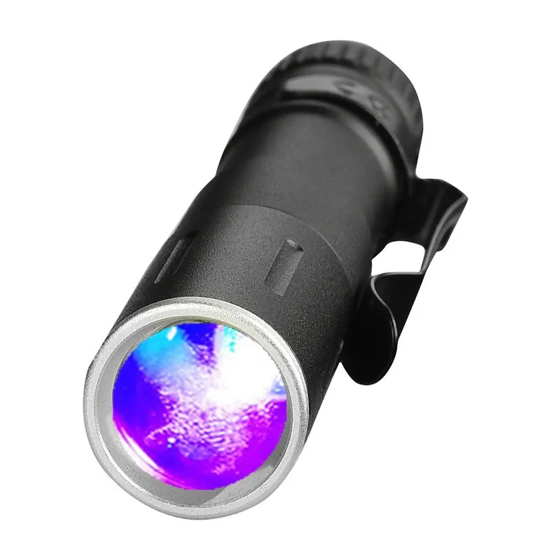 Мини Penlight Новый UV 1000LM светодиодный фонарик карманный фонарь Водонепроницаемый AAA