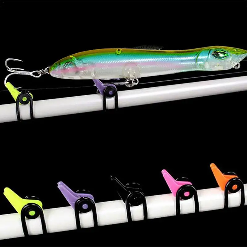 

ABS Plastic Set Of 10 PCS Hang Lure Hook Bait Fishing Hook Rod Fishing Accessory