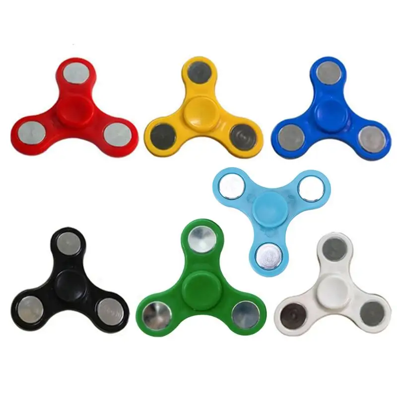

Funny Plastic Bearing Tri-Spinner ABS EDC Hand Spinners For Autism and ADHD Fidget Spinner Anti Stress kids Toys Long Spin Times