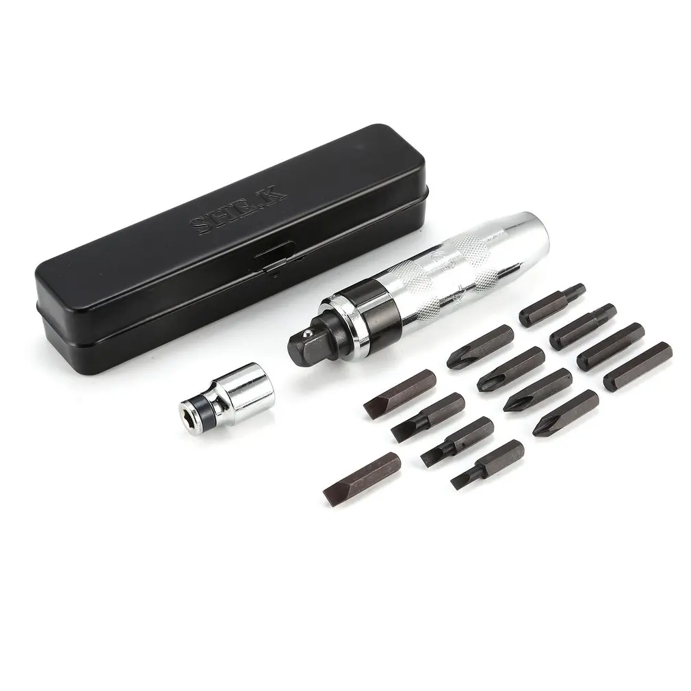 

SHE.K 13pc Screwdriver Set Phillips Slotted Bit Cr-V Steel Screw Driver Car Machine Repairing Hand Tool Kit High Torque