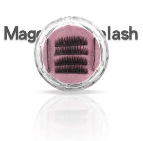 

100boxes fashion 3D Double/three Magnetic Eyelashes Magnet False Eyelashes Full Strip LashesHair Reusable Fake Eye Lashes