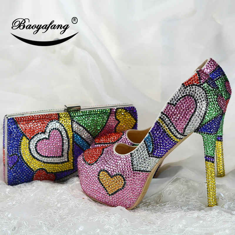 multicolored pumps