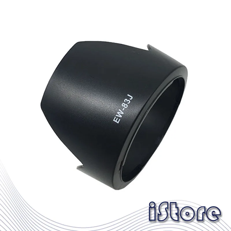 

EW-83J lens hood for Canon EF-S 15-85mm f/3.5-5.6 IS USM snap-on bracket Can be installed in reverse Free 77mm lens cap