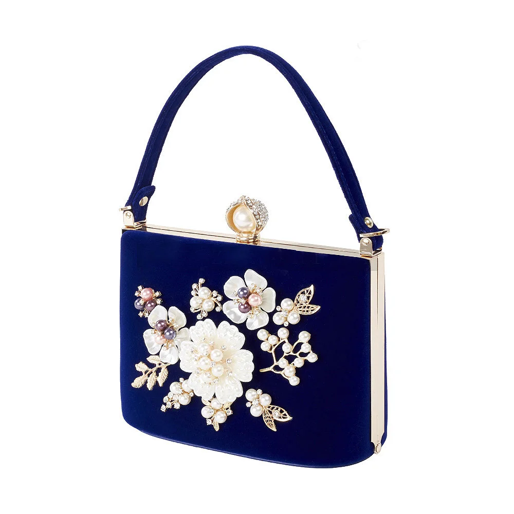 

Ladies Clutch Pearl Crystal Evening Bags Women Party Wedding Hand Bag Bridal Luxury Mini Day Purse