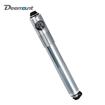

Deemount Cycling Bicycle Pump Hose Gauge Bicycle Adapter Alloy Portable Tire Inflator Air Needle with Pressure Gauge Bike Pump