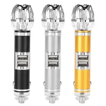 2 в 1 Автомобильное зарядное устройство Мини Воздушный Ионный очиститель кислородный очиститель портативный