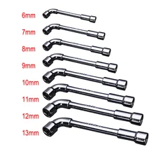 Гаечный ключ из высокоуглеродистой стали L Тип перфорация наружная Шестигранная муфта гаечный ключ двойной 6 мм/7 мм/8 мм/9 мм/10 мм/11 мм/12 мм/13 мм