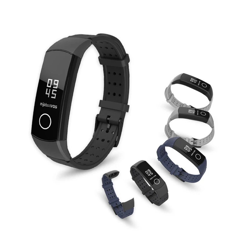 

Mijobs Silicone Wrist Strap Waterproof Watch Band for Huawei Honor Band 4 Smart Watch High Quality Fashion Smart Accessories