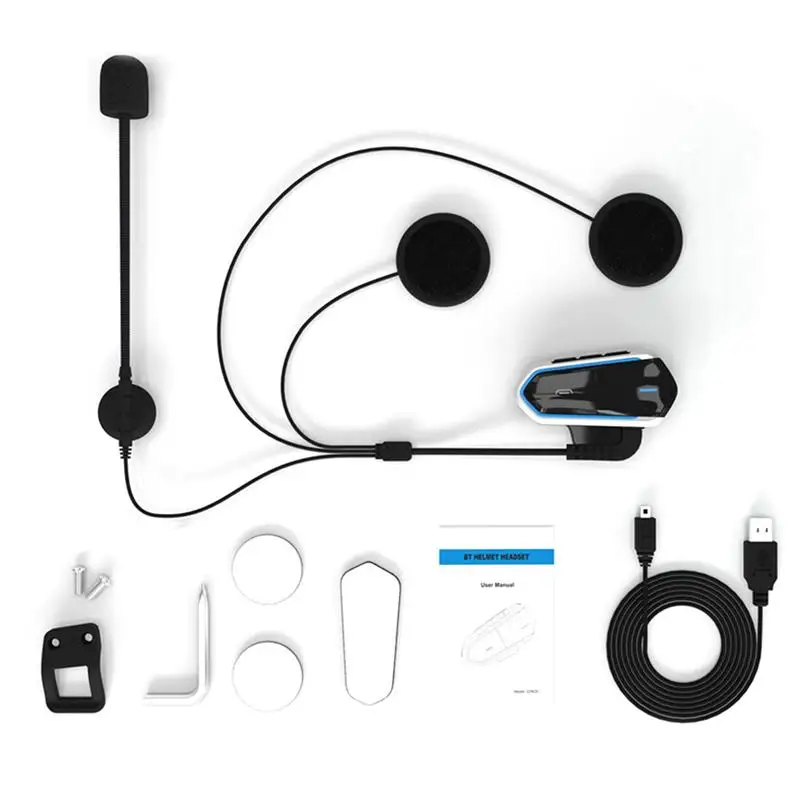QTB35 мотоцикл Bluetooth4.1 Шлемы гарнитуры Поддержка голос Управление вызова Функция