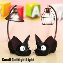 DC4.5V светодиодный ночной Светильник C reative смолы, рисунок с котом Ночной светильник украшения дома подарок маленький кот детские лампа дыхание
