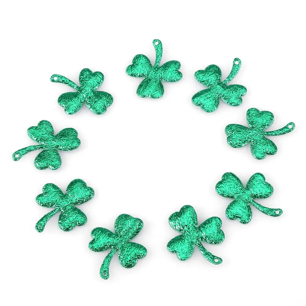 300Pcs Lucky Shamrock Confetti Green Color Table Confetti for Christmas Party Decoration Supplies