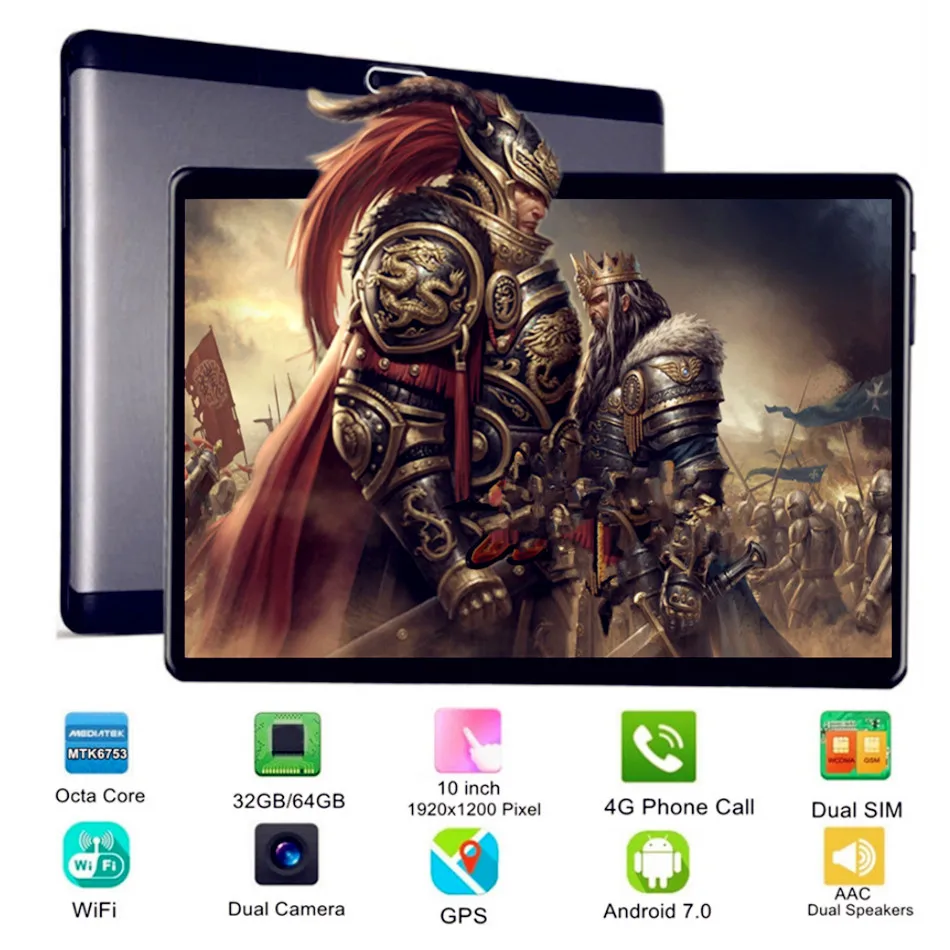 KUHENGAO New Designed IPS 10 inch 4G LTE FDD tablet pc Android 7 0 with phone