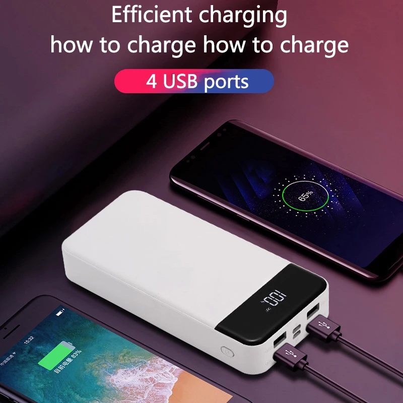 

power bank 30000mah portable charger poverbank external battery phone accessories phone power bank for xiaomi iPhone huawei