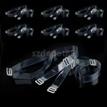 7 пар невидимые прозрачные бретельки для бюстгальтера съемные Сменные бретельки для женщин аксессуары для бюстгальтеров