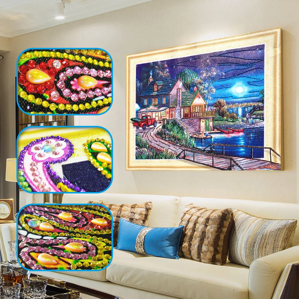 

DIY Diamond Painting Cross Stitch People 3D Mosaic Picture Special Shaped Religious Diamond Embroidery Bead Home Decor LP045