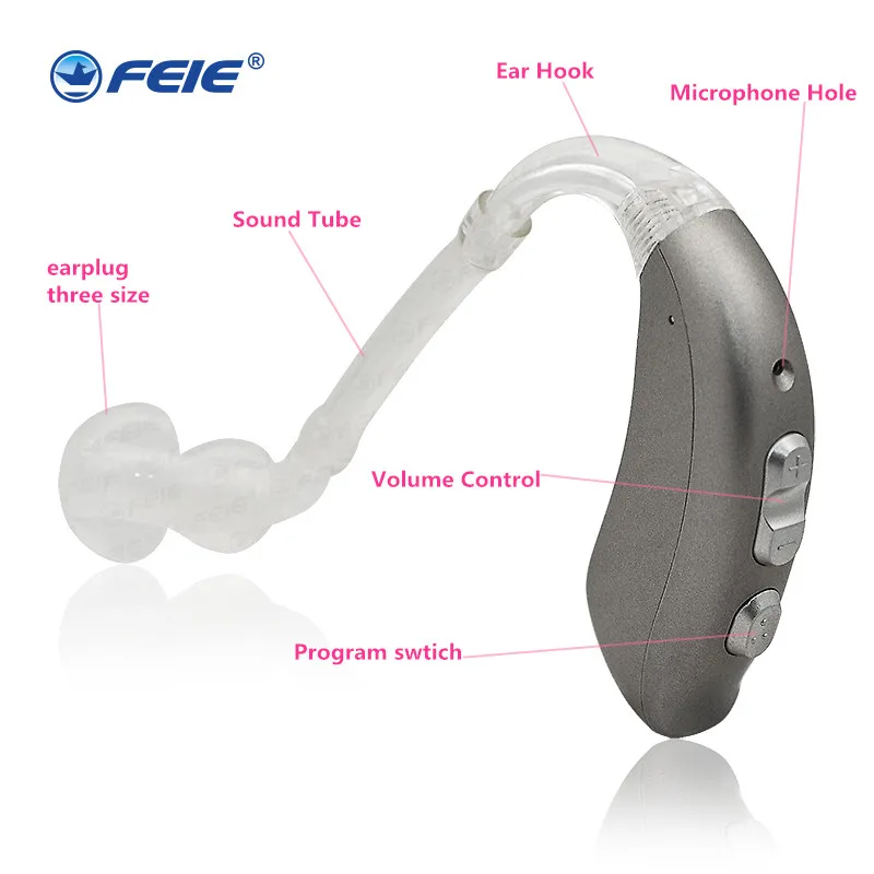 

6-CH High Super Power Digital BTE Hearing Aid Aids Severe Profound Loss Device Sound Amplifiers for the Elderly MY-22