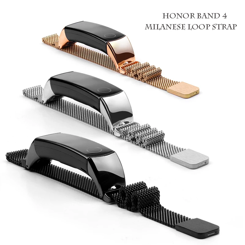  Metal bracelet Strap For Huawei Honor Band 5/4 Standard Version Smart Wristband Sport Bracelet Band - 32985567685