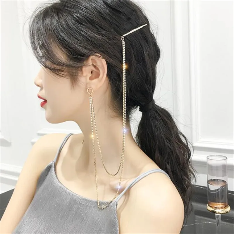 FYUAN корейский стиль Стразы асимметричные серьги для женщин бижутерия золотые