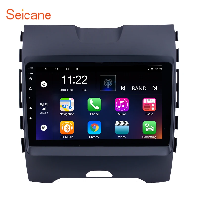 

Seicane Android 8.1 for 2013-2017 Ford Edge Radio 9" Car GPS Navigation Unit Bluetooth 3G WIFI support Backup Camera SWC DVR