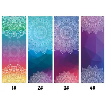 

1mm PVC Diamond Double-sided Non-slip Sweat-absorbent Yoga Mat Printed Cloth Towel Fitness Practice Pilates Blanke