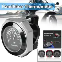 Универсальный мотоциклетный термометр на Руль с ЧПУ 22-28 мм 7/" 1" аксессуары для мотоциклов крепление на руль часы и термометр