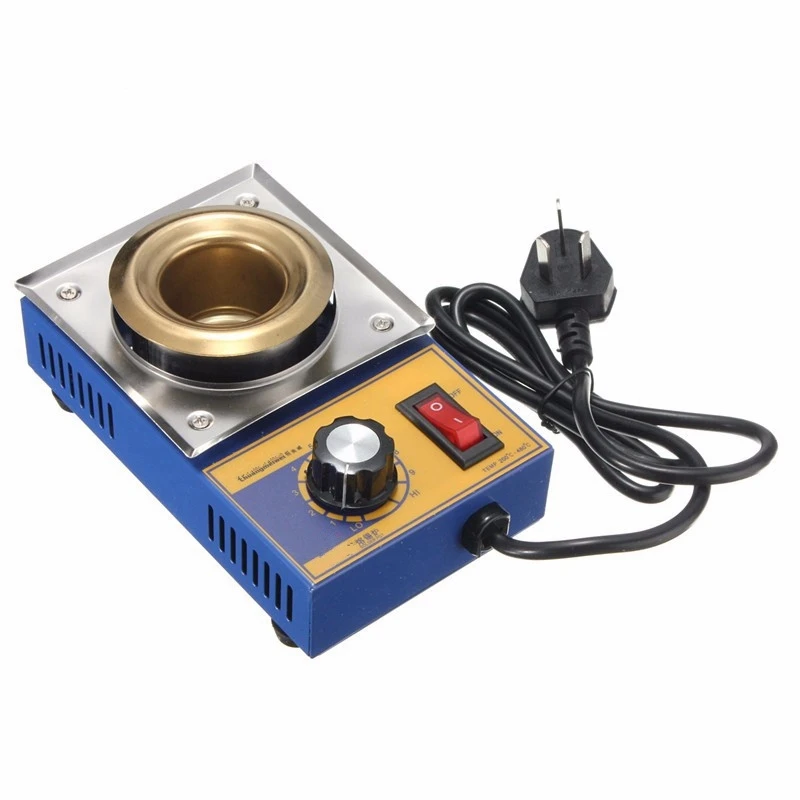 

New Arrival 2018 Solder Pot Soldering Desoldering Bath Stainless Steel Plate 38mm 100W 200-480 Celsius Electric Soldering Irons