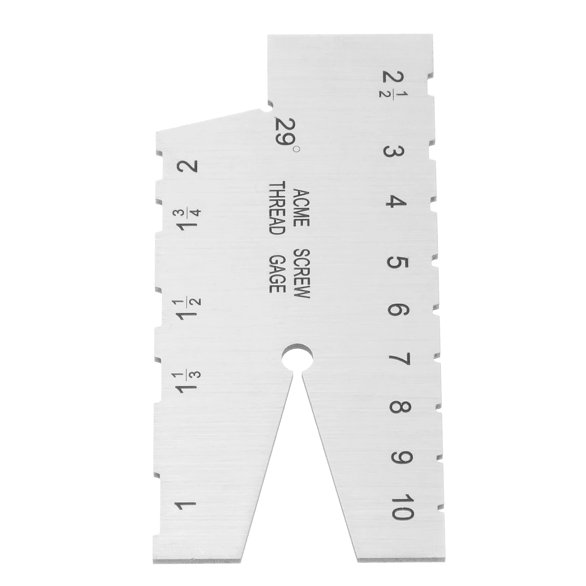 1pc Stainless Steel T Angle Acme Screw Thread Gauge 29 Degree Gage Grinding Measurement Welding Ruler